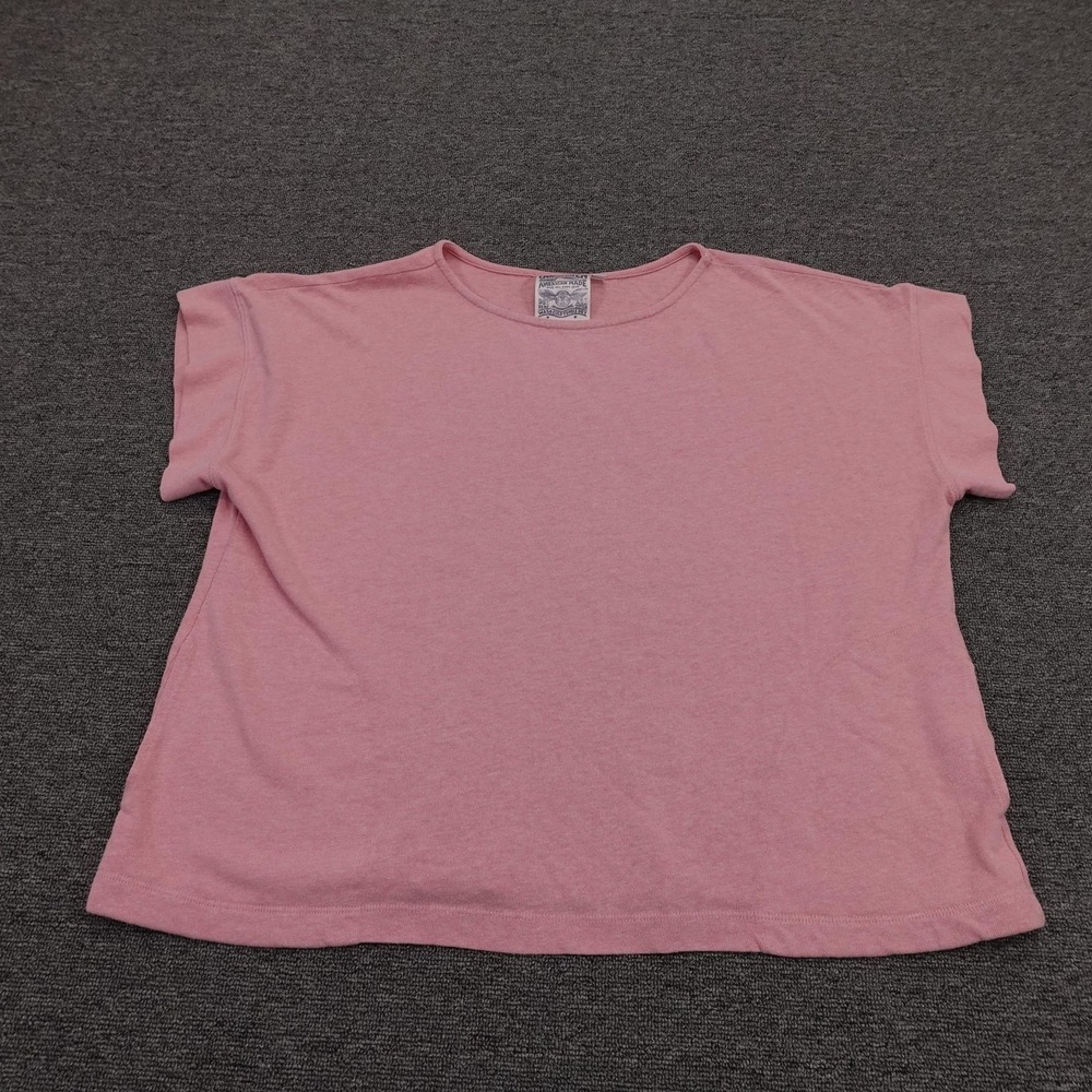 Jungmaven Shirt Womens XL Pink Hemp Organic Cotton Crewneck USA Made Tee Top